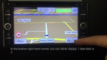 Polaris GPS - Tomtom with iGo: How to change data fields that display on the map