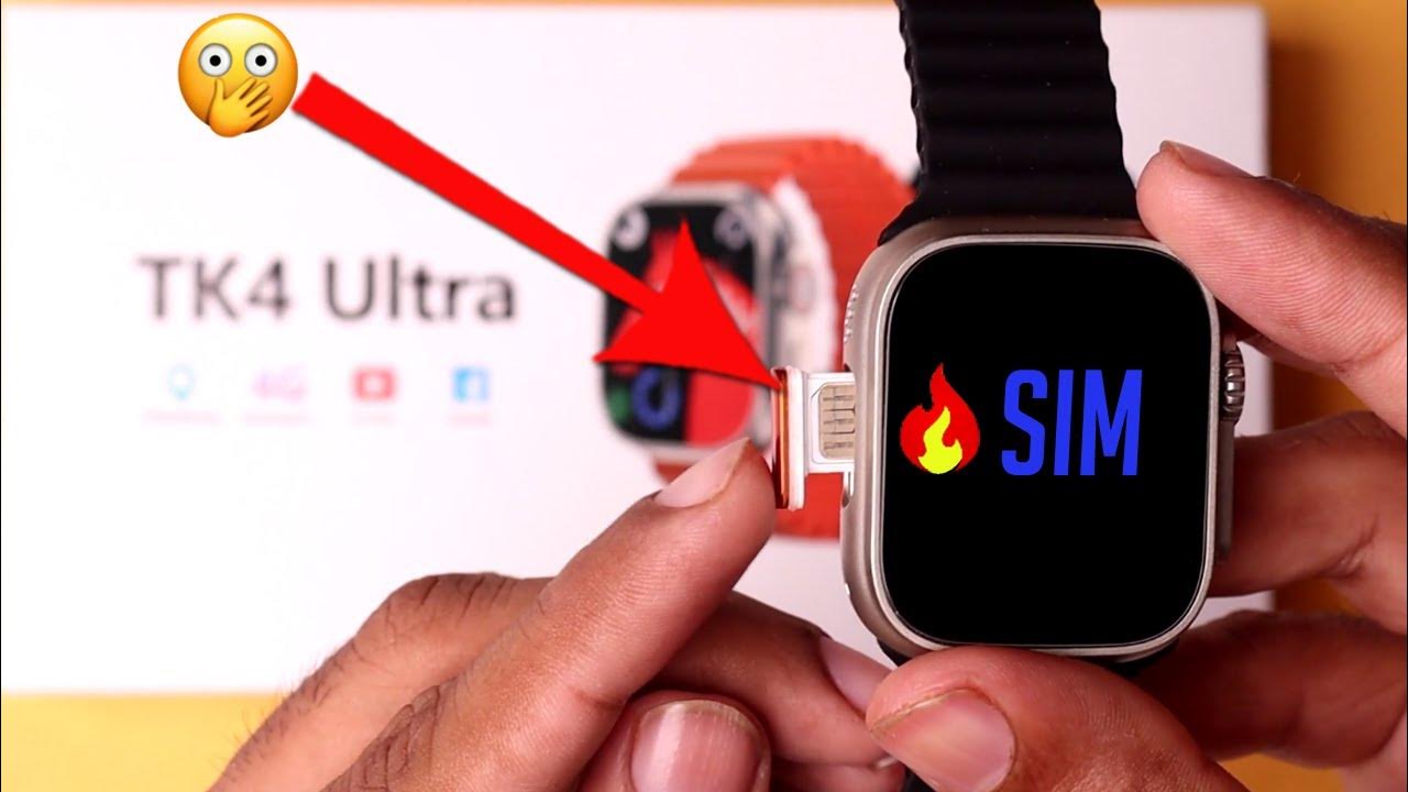 TK4 Ultra Smartwatch Sim Card Insert and Setup YouTube