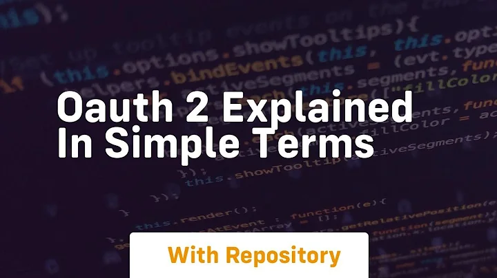 oauth 2 explained in simple terms