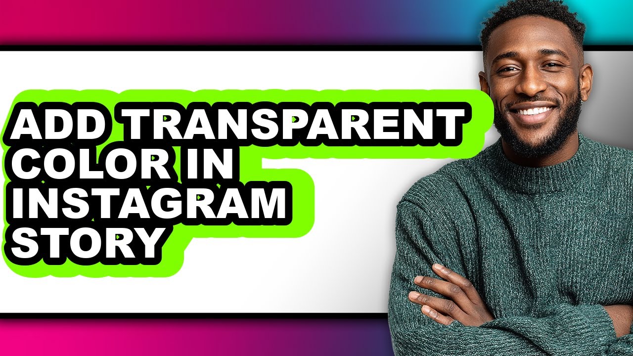 How to Add Transparent Color in Instagram Story - Step by Step - YouTube