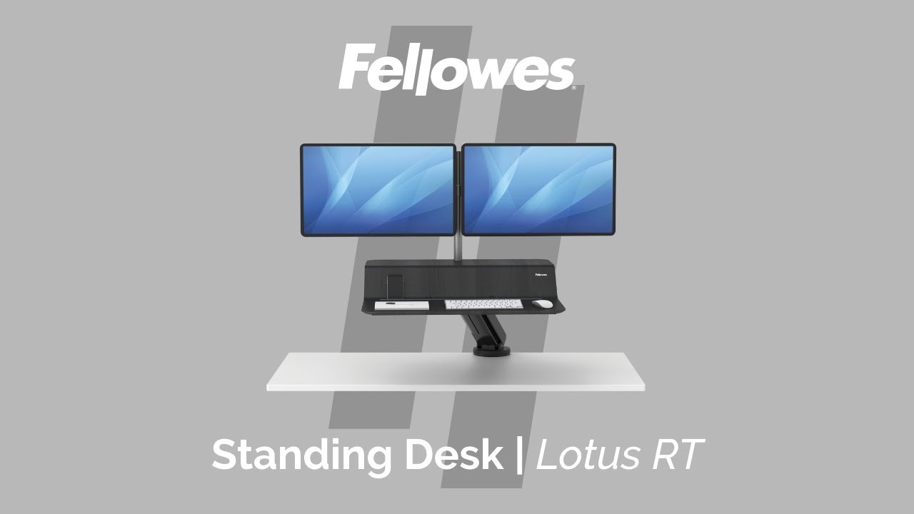 The Standing Desk With Dynamic Motion-Fellowes Lotus RT - YouTube