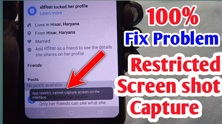 app restrict cannot capture screen on the interface fix problem | fix App restricted screenshots