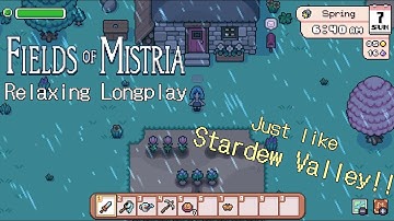 Fields of Mistria Relaxing Longplay (no commentary) - Stardew Valley but Cuter!!!