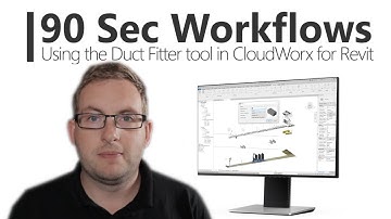 How to use the Duct Fitter tool in CloudWorx for Revit - 90 Second Workflows