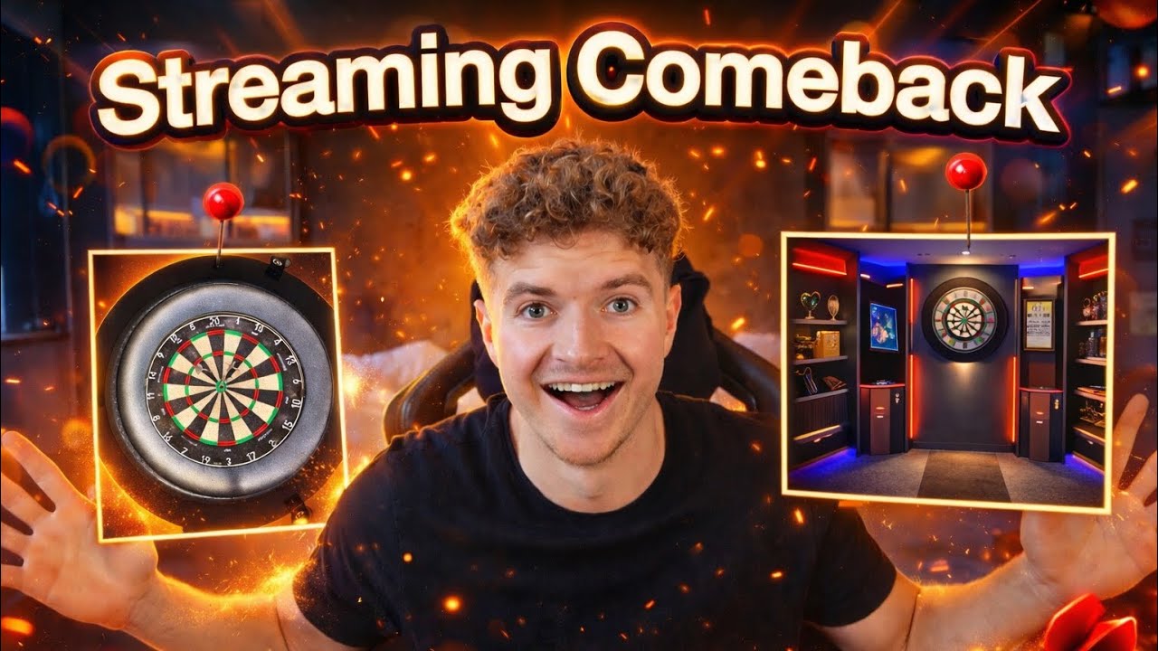 ICH ZEIGE EUCH MEINEN NEUEN DARTS STREAMING RAUM! 🎯😱