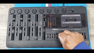 Yamaha MT100 II Multitrack 4-track Cassette Recorder Functionality Demo