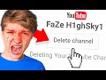 Brother DELETES FaZe H1ghSky1's YOUTUBE Channel (He Cried...)