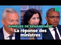 Face aux rumeurs de remaniement les ministres entre gne et dtermination