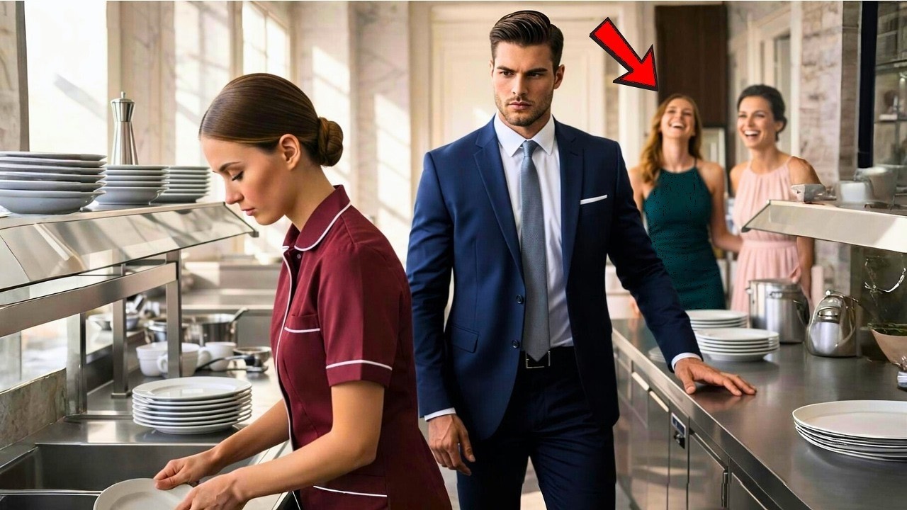 LA OBLIGARON A LAVAR PLATOS EN LA GALA… SIN SABER QUE SU ESPOSO MILLONARIO ERA EL DUEÑO DE TODO