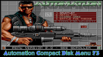 Atari ST E Automation Compact Disk Games  Menu 73