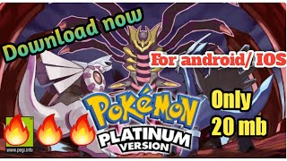 How to download pokemon platinum version for android/ IOS  for free. #Only 20 mb screenshot 4