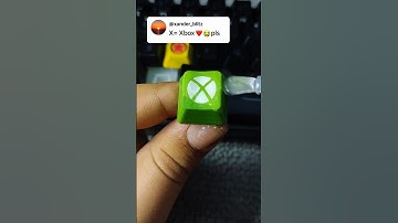 Drawing X for Xbox but on my custom keyboard! @xbox #drawing #keycaps #keyboard