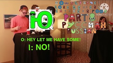 How alphabet lore letters eat their food Part 8 Russian Letters
