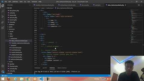 Demo CRUD sederhana menggunakan Template AdminLTE