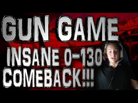 INSANE 130-0 GUN GAME COMEBACK!!! (Black Ops 3) - pistol vs vmp?