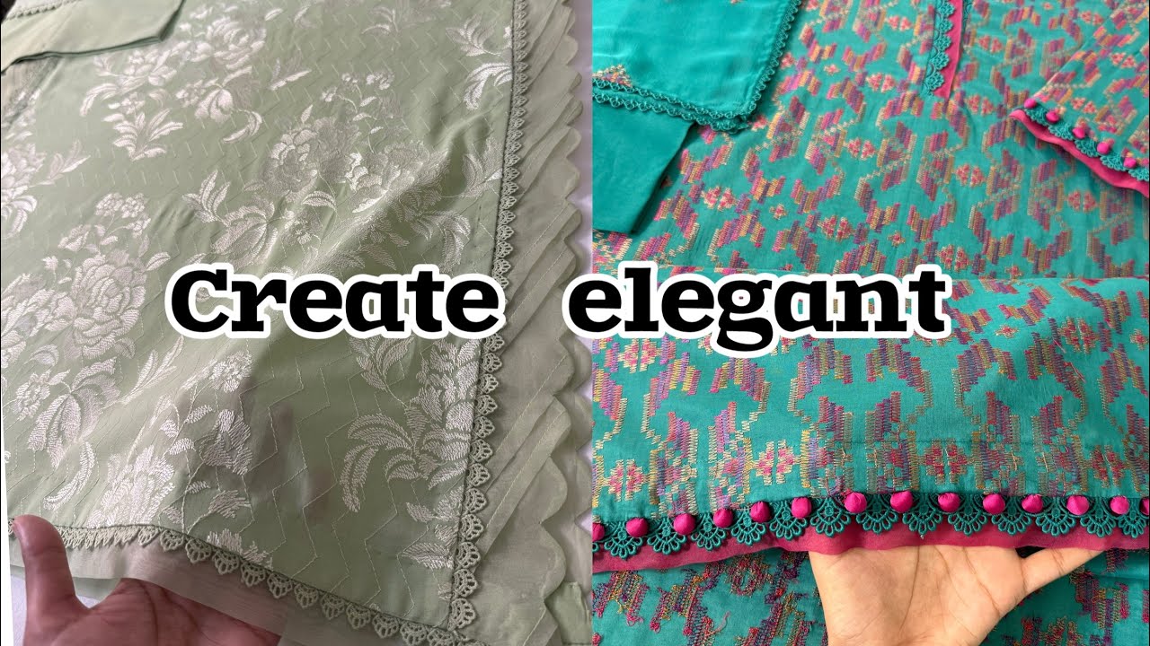 How to design bareeze outfits in elegant way| kam Febric ma dress ko kasy design kr sakty hain
