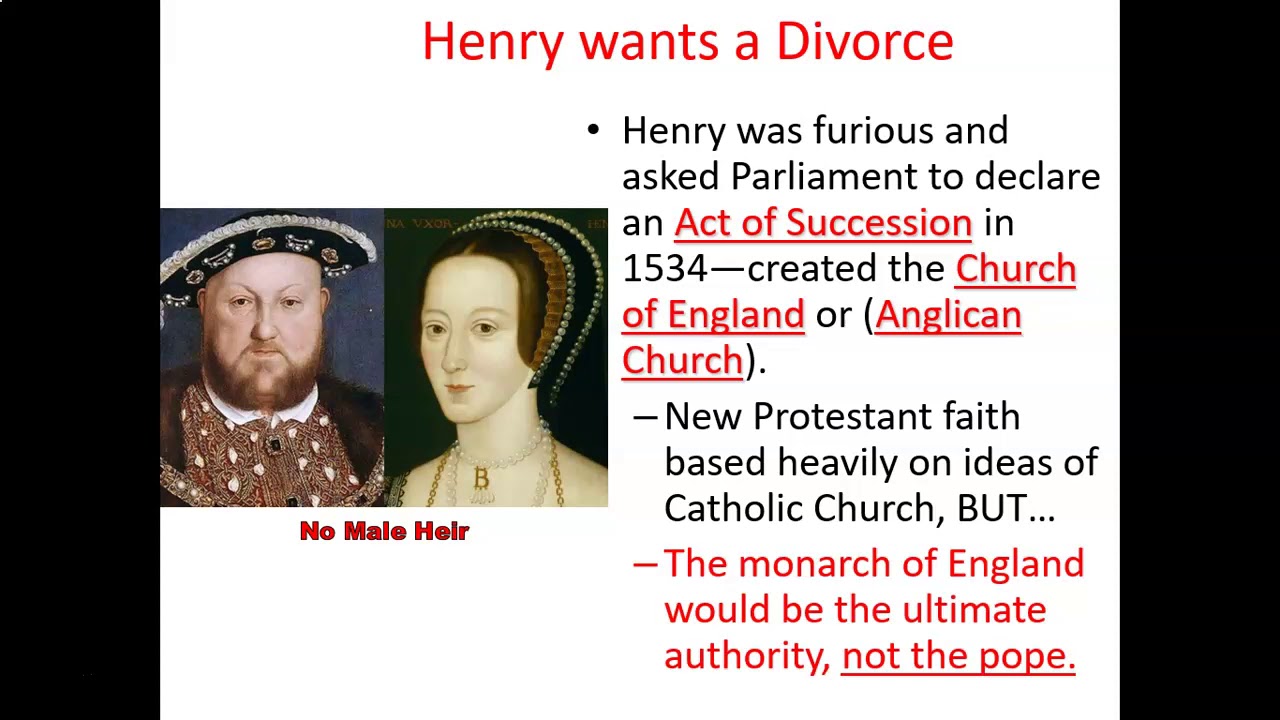 Henry VIII and the Anglican Church Part 1 - YouTube