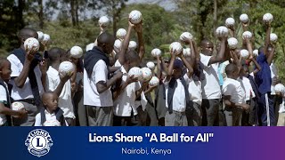Lions Share “A Ball for All” | Football for Visually Impaired Youth