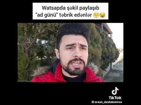 WhatsApp-da ad günü təbriki edənlər 🤣🤣🤣 #gülməli #tiktok #shorts