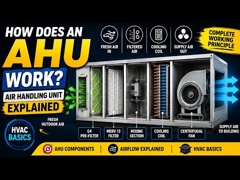 How Does an AHU Work? | Air Handling Unit Working Explained | HVAC Basics