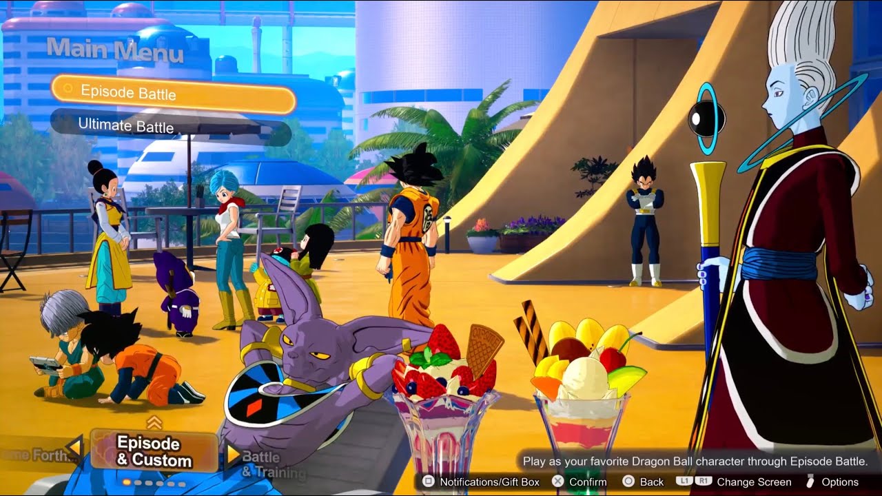 DRAGON BALL: Sparking! ZERO Main Menu