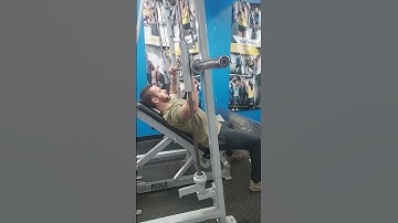 Smith machine Incline bench press with slow eccentric