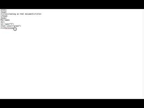 How to create a simple html document on mac using textedit.