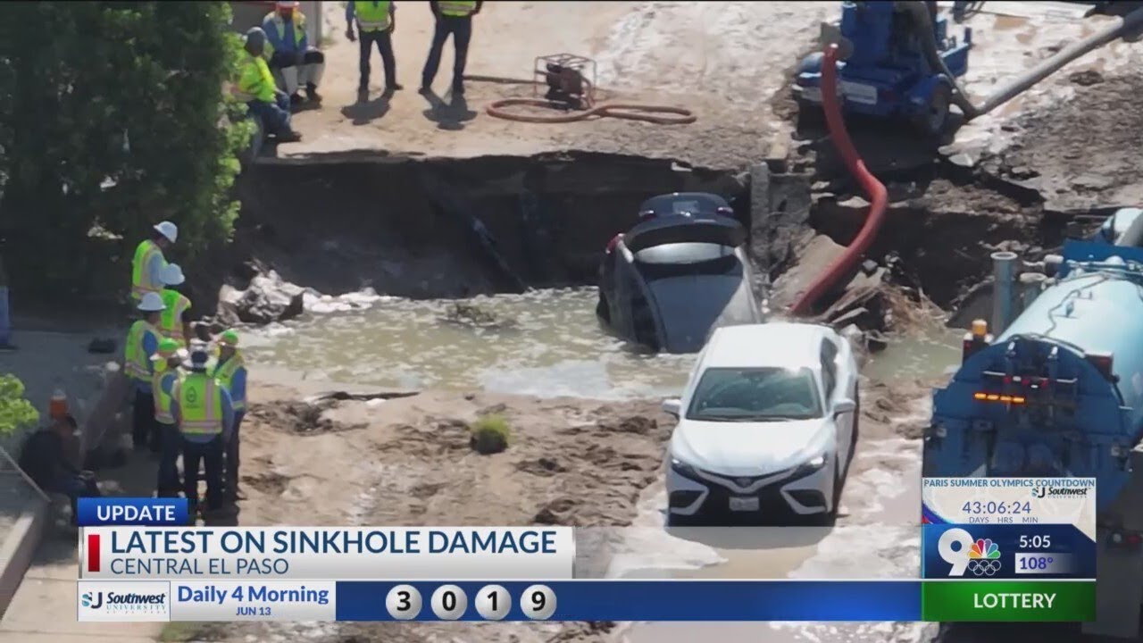 Latest on sinkhole damage in Central El Paso