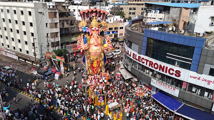 Khairatabad Ganesh Shobha Yatra 2024 | India’s Biggest Ganpati | Khairatabad Ganesh Nimajjanam 2024