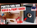 How to make a car Ported Subwoofer Box / Enclosure