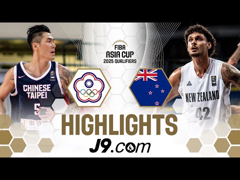 Kiwis too strong for Chinese Taipei on the road 💪 | J9 Highlights | FIBA Asia Cup 2025 Qualifiers