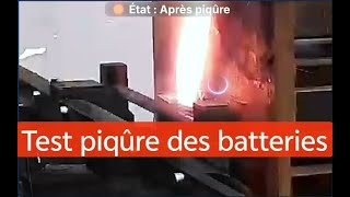 Votre batterie balcon vraiment sûre ? Test piqûre : NCM vs LFP vs Indevolt SolidFlex Semi-Solide