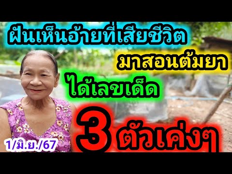 #ยายคูณ #ฝันเห็นผีอ้ายมาสอนต้มยา ตีเลข2ตัวเค่งๆ 01/06/67