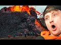 Volcano Erupts Right Beside People