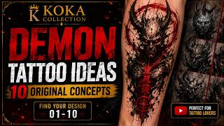 10 Demon Tattoo Ideas | Unique Demon Tattoo Designs & Sketches | KOKA Collection