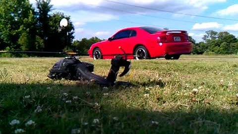 Scale rc Apache test flight