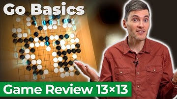 Game of Go on 13×13 with Commentary | Go Basics: Summary