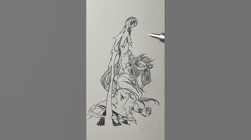 Speed Drawing Stickman - Erza Scarlet❤️⚔️- FairyTail❤️✨#shorts #fyp