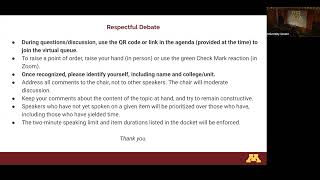 September 25, 2025 University and Faculty Senate Meetings