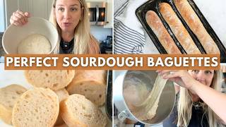Sourdough Baguettes Made Easy | Perfect Crust & Crumb Every Time!