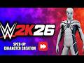 Future Foundation Spider-Man Character Creation in WWE 2K26 (Speed Build) | Black &amp; White Suit