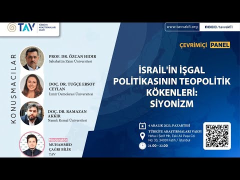 TAV PANEL | İsrail'in İşgal Politikasının Teopolitik Kökenleri: Siyonizm