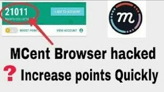 Hack Mcent Browser without root|| Earn free points with proof. screenshot 3