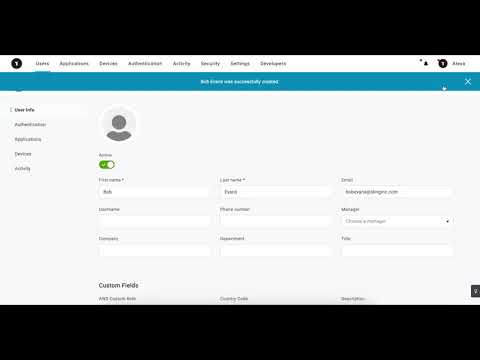 Demo: Add Users to OneLogin Cloud Directory