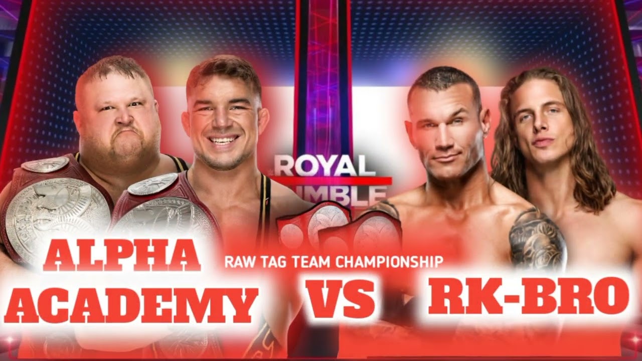 Wwe royal rumble 2022 official match card alpha academy vs rk-bro