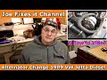 How to Change an alternator in a 1989 VW Jetta Diesel MK2 | How To | Joe Fixes it