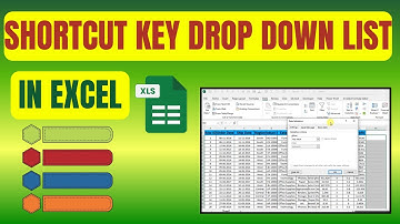 How To Use Shortcut Key Of Drop Down List In Excel Sheet #excel #exceltutorial #exceltutorial