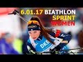 BIATHLON WOMEN SPRINT 6.01.2017  World Cup 4 Oberhof (Germany)