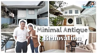 Minimal Antique รีโนเวทบ้านไม้ใต้ถุนสูง สู่บ้านปูนกลิ่นอายแอนทีค | AomThara x ASUS