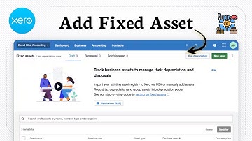 Een nieuw vast activum toevoegen in Xero (Instellingen voor vaste activa)